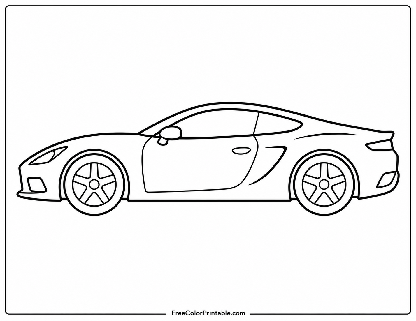 Super car Coloring Page — Free Printable — free printable coloring page